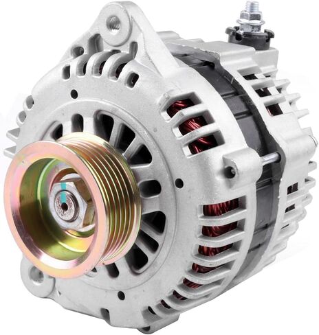 High Output Alternator for INFINITI I30 1998-1999 for Nissan Maxima 1995-1999 Alternator Rebuild Kit Replace# LR1125-702 - 12V, 125A, CW, IR, IF, 6-Groove Pulley in Kuwait