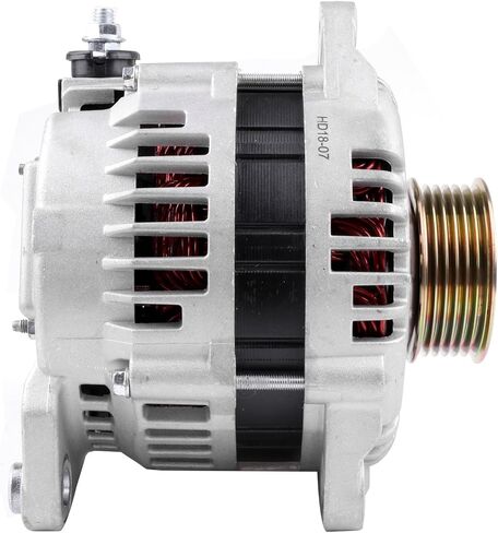 High Output Alternator for INFINITI I30 1998-1999 for Nissan Maxima 1995-1999 Alternator Rebuild Kit Replace# LR1125-702 - 12V, 125A, CW, IR, IF, 6-Groove Pulley in Kuwait