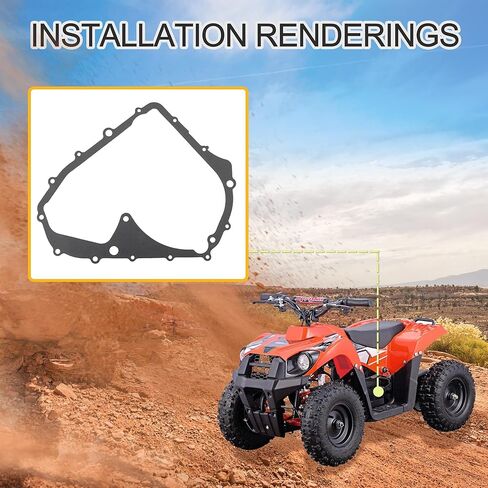 GOOFIT Motorcycle Magneto Generator Cover Gasket Replacement for Arctic Cat 375 400 Auto 2X4 4X4 2002-2008 3402-590 in Saudi Arabia