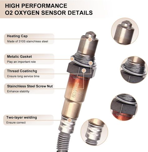 Oxygen O2 Sensor Upstream Fits for BMW X3 X5 Z4 128i 135i 323i 325xi 328i 330i 335is 525i 528i 530i, Replace 234-5139, 0258017098, 11787558055, 11787557756 in Saudi Arabia