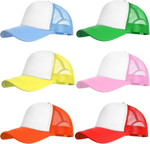 Ishua Blank Trucker Hat Bulk Mesh Cap for Women Men Adjustable Blank Hats for DIY Sports Outdoor Summer in Kuwait