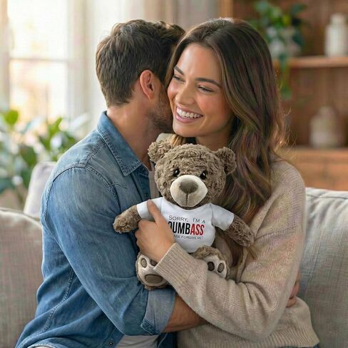 I’m Sorry Teddy Bear 10" Sitting | I Love You Im Sorry Plushie | Im Sorry Gifts for Her Stuffed Animal in Saudi Arabia