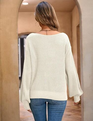 Women's Loose Sweater, Elasticity, Soft, No Pilling, Lightweight, Fall Spring Sweater Tops for Women in Kuwait