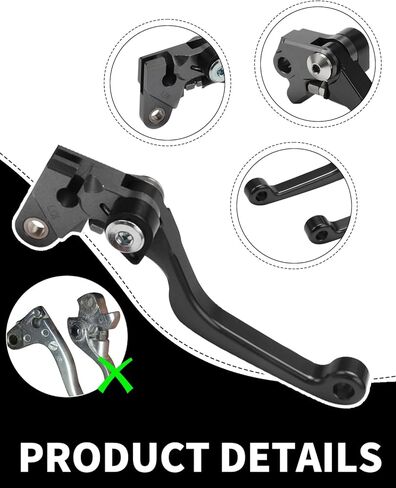 JFG RACING Dirt Bike Clutch Lever,Motorcycle Billet Pivot Foldable Clutch Brake Lever for CR80R 98-07/CR85R 98-07/CRF150R 07-25/CR125R 92-03/CR250R 92-03/CRF450R 02-03/XR650R 00-06 - Black in Saudi Arabia