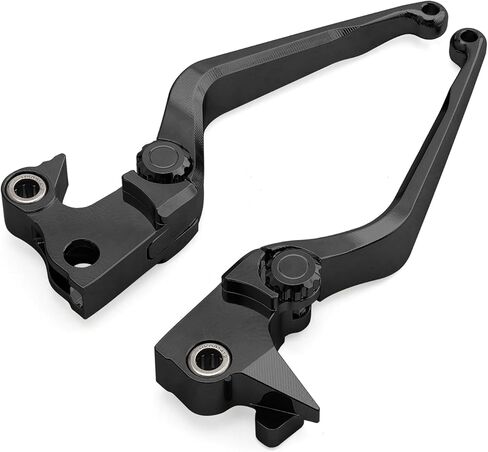 Motorcycle Levers Brake Clutch Hand Lever Adjustable Fit for Harley 2004-2013 Sportster XLH XL 883 1200 (Short, Black) in Kuwait
