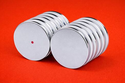 12 قطعة من مغناطيس النيوديميوم القوي للغاية 1.26 بوصة × 1/8 بوصة أقراص ندفيب، أقوى وأقوى مغناطيسات الأرض النادرة في العالم من خلال المغناطيس التطبيقي in Kuwait
