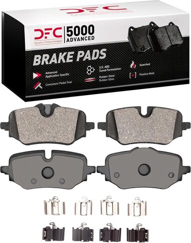 Dynamic Friction Company Rear 5000 Advanced Brake Pads - Low Metallic, Hardware Included| For 2023-2024 BMW X1, 2024 BMW X2, 2025 Mini Cooper in Saudi Arabia