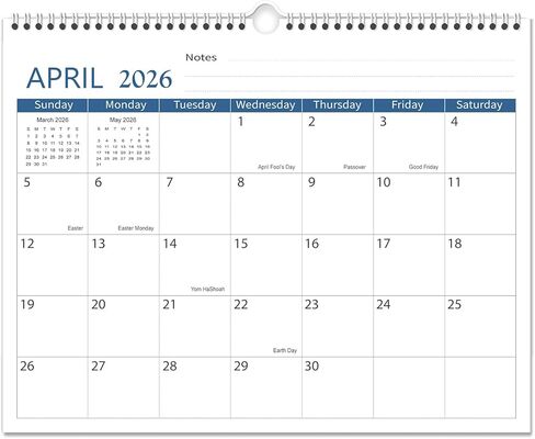 2025 تقويم الحائط -التقويم المتقدم 2024-2025 من 2024 إلى 2025 ، تقويم الجدار الكبير البسيط (14.5 "× 11.5") ، 6 أنماط صفحات مختلفة ، مثالية للمكتب أو المنزل أو المدرسة in Kuwait