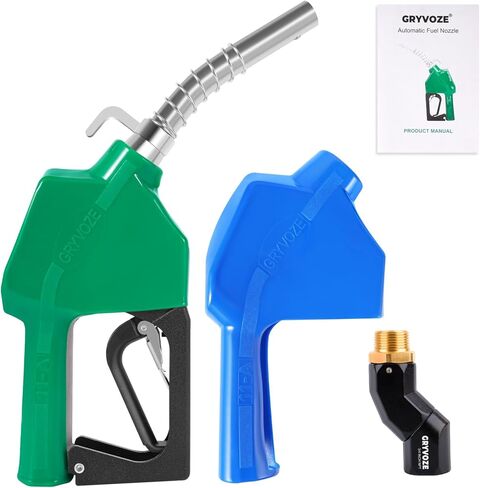 Digital Oil Control Valve Flow Meter Dispenser Nozzle 8 GPM / 25 LPM, Air Operated Electronic Oil Metering Gun 1/2 Inch NPT Inlet, Pneumatic Hose Oil Gun - Max Working Pressure 150PSI / 10bar in Saudi Arabia