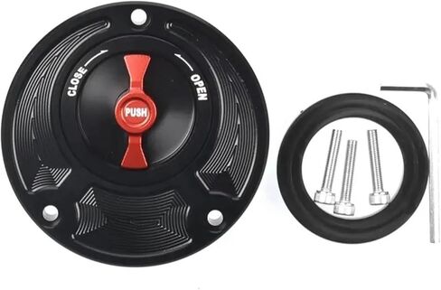 Compatible For Ducati 1098 1198 S R 748/S 848 EVO 996 Motorcycle Fuel Tank Cap Front Oil Gas Airbox Cover Modified Parts Quick Release(Style-H) in Kuwait