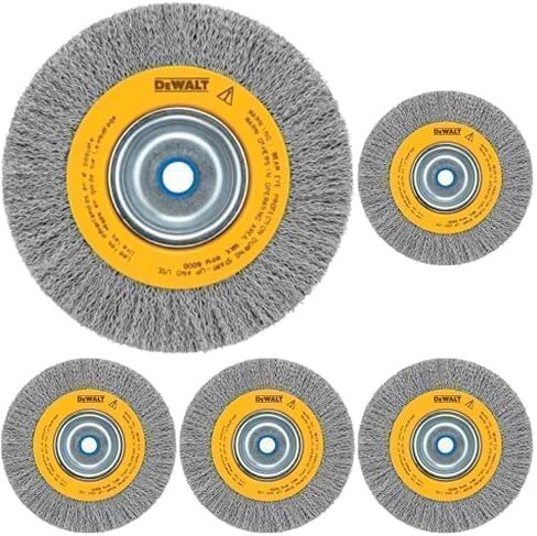 DEWALT Wire Wheel for Bench Grinder, Crimped, 6-Inch (DW4905) in Kuwait