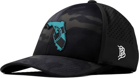 Branded Bills Florida Turquoise PVC Curved Performance, Adjustable Velcro, Lightweight, Comfortable Baseball Cap in Kuwait