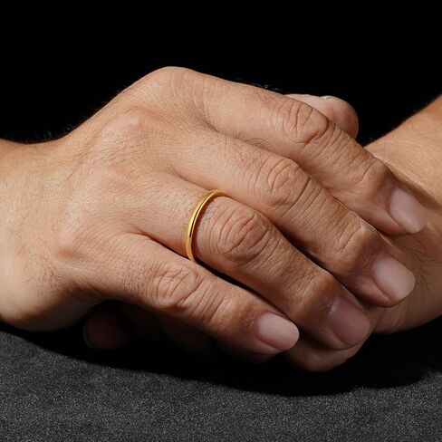 2mm 18K Yellow Gold Tungsten Wedding Bands Ring for Women and Men Dome Polished Comfort Fit Size 4-12 in Saudi Arabia