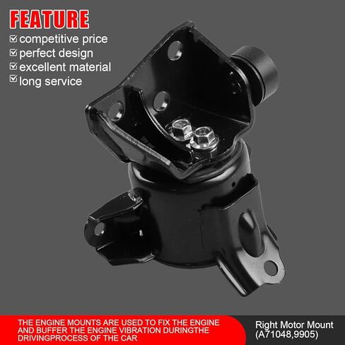 3 Pcs Engine Motor & Transmission Mount Compatible with 2010-2013 for Hyundai Tucson&2011-2013 for Kia Sportage 2.0L 2.4L AUTO OE: A71048 A71021 A71009 in Kuwait