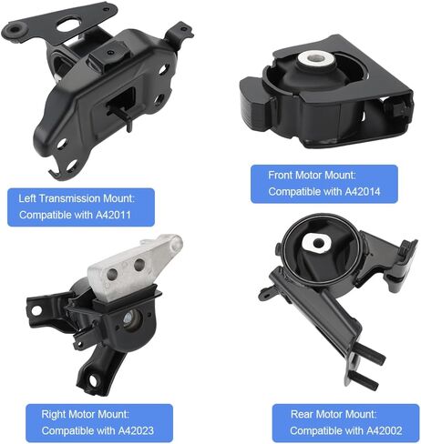 JDMON 4Pcs Engine Motor Transmission Mount Kit Replacement for 2013-2018 Toyota Rav4 2.5L FWD Auto Trans Compatible with A42014 / A42023 / A42002 / 1237136090 / A42011 / 123720V070 in Saudi Arabia