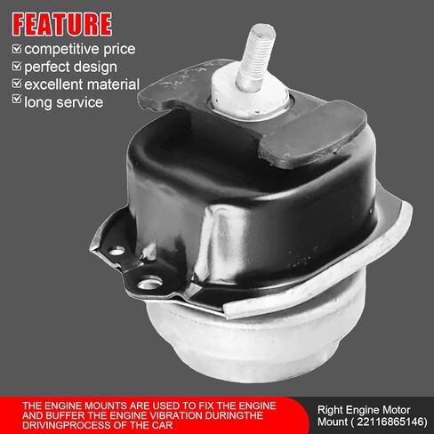 2Pcs Left & Right Engine Motor Compatible with BMW E70 F15 E71 F16 X5 X6 2007-2019 Replace 22116780260,22116778192,22116865146 in Kuwait