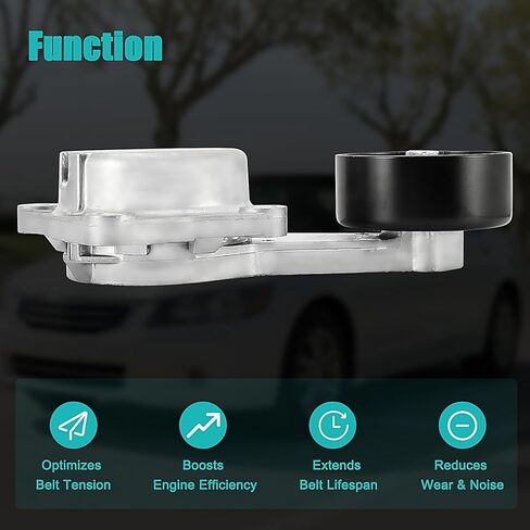 38274 Belt Tensioner Assembly with Pulley For F-150 F-250 Super Duty F-350 Super Duty Explorer Expedition Mustang E-150 Econoline,For Lincoln Navigator Mark LT,For Mercury Mountaineer in Saudi Arabia