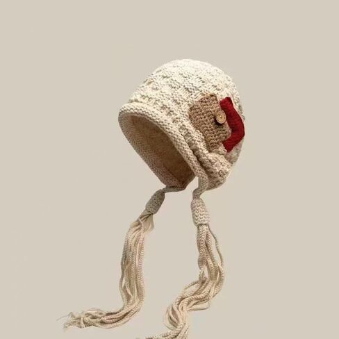 Warm Knit Hats for Women Men Classic Beanie Hats Long Tassel Winter Hat Soft Skull Cap for Outdoor Cold Weather Headwear in Saudi Arabia