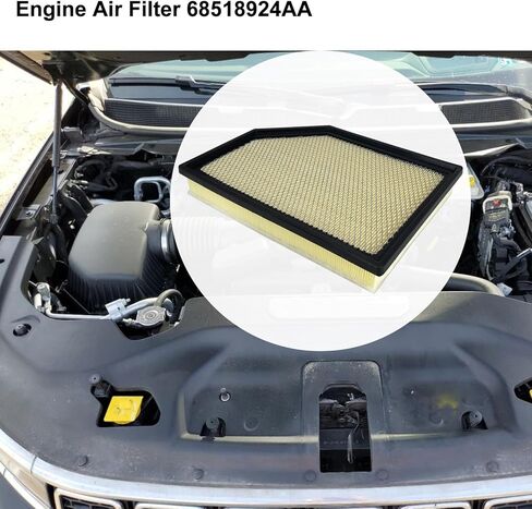 68518924AA Engine Air Filter and 68318365AA Cabin Air Filter Set Fit For 2023-2025 Jeep Wagoneer L 2022-2025 Grand Wagoneer in Kuwait