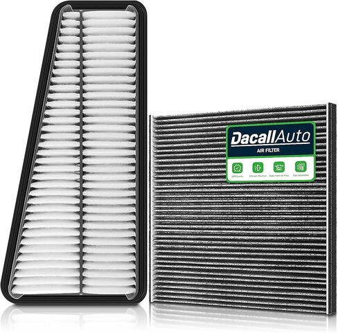 Activated Carbon Cabin & Engine Air Filter Set fit for Toyota 4Runner V6 4.0LGas 2003-2009(Not for 4.7L), FJ Cruiser V6 4.0L Gas(2007-2009), Replacement CF9846, 17801-0P010 in Kuwait
