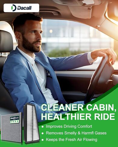 Activated Carbon Cabin & Engine Air Filter Set fit for Toyota 4Runner V6 4.0LGas 2003-2009(Not for 4.7L), FJ Cruiser V6 4.0L Gas(2007-2009), Replacement CF9846, 17801-0P010 in Kuwait