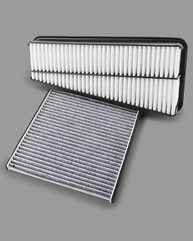 Activated Carbon Cabin & Engine Air Filter Set fit for Toyota 4Runner V6 4.0LGas 2003-2009(Not for 4.7L), FJ Cruiser V6 4.0L Gas(2007-2009), Replacement CF9846, 17801-0P010 in Kuwait