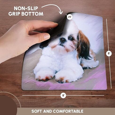 3dRose LLC 8 X 8 X 0.25 Inches Mouse Pad Mucha Luna (mp_171469_1) in Kuwait