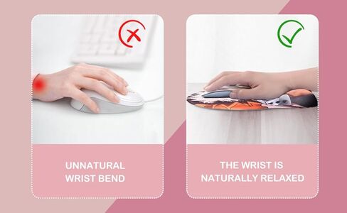 لوحة ماوس ثلاثية الأبعاد Oppai Mousepad مع مسند معصم من الجل الناعم Anime Manga Gaming Boob Pad مضادة للانزلاق (Nellie 08) in Kuwait