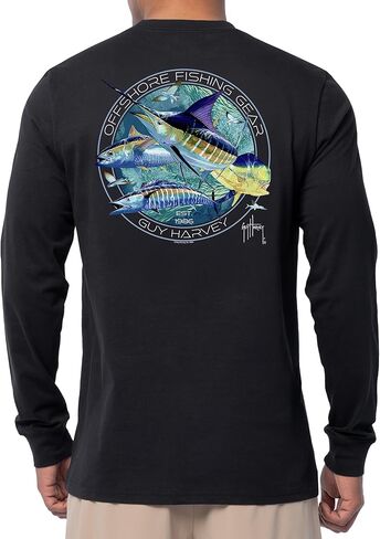 Guy Harvey Men’s HarborLite Long Sleeve T-Shirt in Saudi Arabia