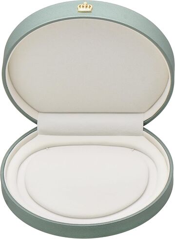 Premium PU Leather Jewelry Box for Pearl Necklace/Beaded Strand, Sage Green in Kuwait
