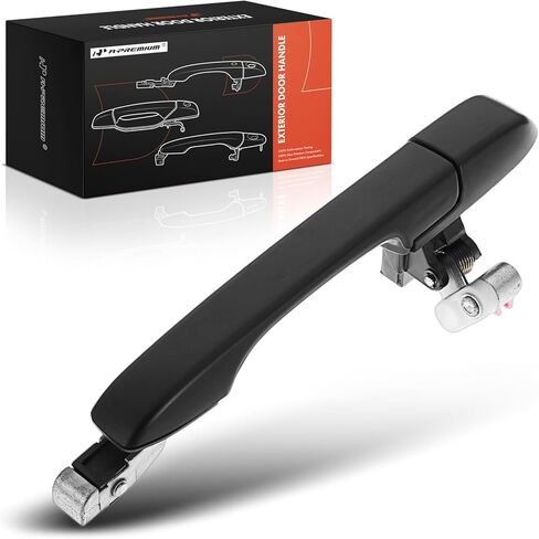 A-Premium Rear Right Passenger Side Exterior Door Handle Compatible with Honda CR-V CRV 2002 2003 2004 2005 2006, Smooth Black, Replace# 72640-S9A-003 in Saudi Arabia
