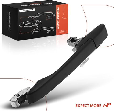 A-Premium Rear Right Passenger Side Exterior Door Handle Compatible with Honda CR-V CRV 2002 2003 2004 2005 2006, Smooth Black, Replace# 72640-S9A-003 in Saudi Arabia