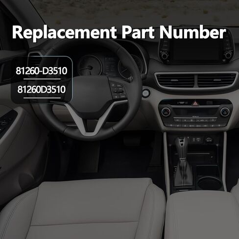 مقبض فتحة صندوق السيارة الخلفي متوافق مع Hyundai Tucson 2019-2021 Kia Sportage 2020-2022 يستبدل 81260-D3510، غطاء صندوق الباب الخلفي مقبض الإصدار الخارجي in Saudi Arabia