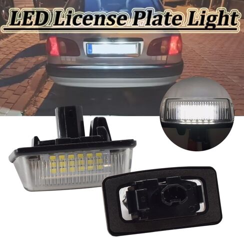 Hacreyatu 2 قطعة لوحة رقم الترخيص LED مصباح LED متوافق مع Toyota Corolla Crown Noah/Voxy Starlet Vios Previa OEM استبدال 81271-12503 in Saudi Arabia