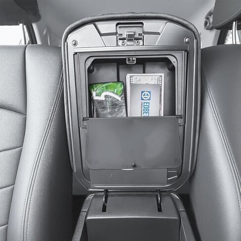 EDBETOS الجيل الخامس 4Runner منظم مخفي متوافق مع Toyota 4Runner 2010-2023 2024 مسند الذراع صندوق تخزين مخفي مقصورة سرية منظم وحدة تحكم مركزية بلمسة واحدة، زيادة سعة التخزين in Saudi Arabia