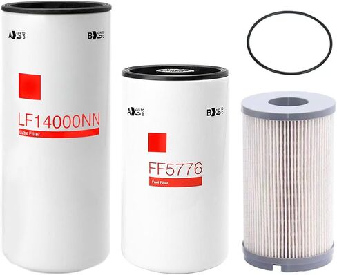 LF14000NN FF5776 K37-1029 Oil Change Kit Fuel Filter Compatible With Cummins ISX ISM QSX QSM QST M11 ISX15 QST30 Diesel Engines in Kuwait
