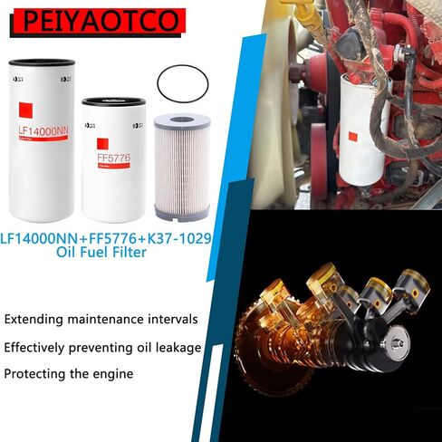 LF14000NN FF5776 K37-1029 Oil Change Kit Fuel Filter Compatible With Cummins ISX ISM QSX QSM QST M11 ISX15 QST30 Diesel Engines in Kuwait
