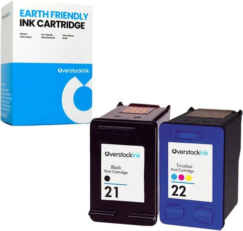 خرطوشة حبر بديلة مكونة من 21 و22 لطابعات HP (3 أسود، 2 لون) in Kuwait