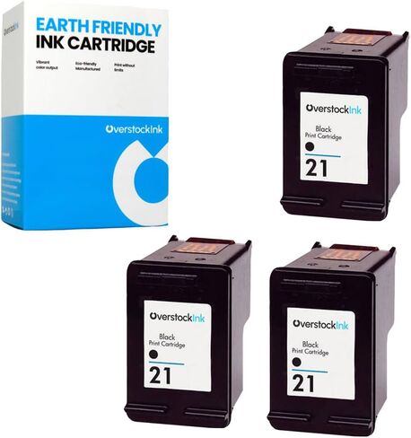 21 and 22 Combo Pack Replacement Ink Cartridge for HP Printers (3 Black, 2 Color) in Saudi Arabia
