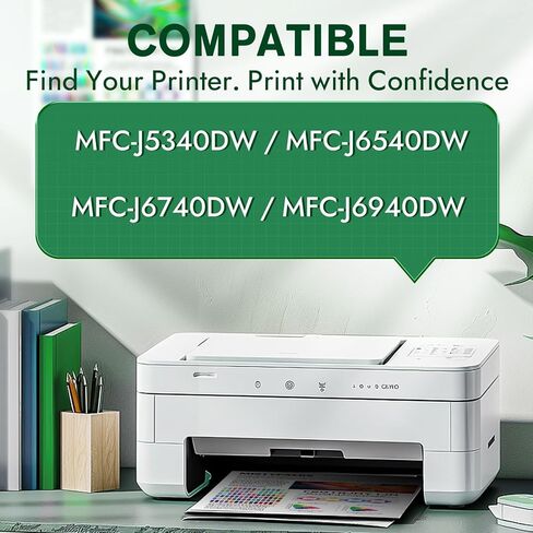 خراطيش حبر LC402 LC402XL بديلة لخراطيش حبر Brother LC402XL، متوافقة مع طابعات Brother MFC-J6940DW J5340DW J6540DW J6740DW، عالية الإنتاجية، أحدث رقاقة، بدون انسداد (4 عبوات، BK/C/M/Y) in Kuwait