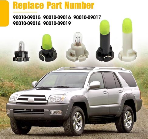 10Pcs Cooler Control Switch Bulb Replacement for Toyota 4Runner 2003-2009 Replace 90010-09015 90010-09016 90010-09017 90010-09018 90010-09019 in Kuwait