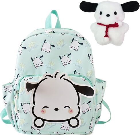 حقيبة ظهر Kawaii Pocha Dog للنساء، حقيبة ظهر صغيرة من النايلون الكرتوني اللطيفة، حقيبة كتف للسفر، حقيبة يومية in Kuwait