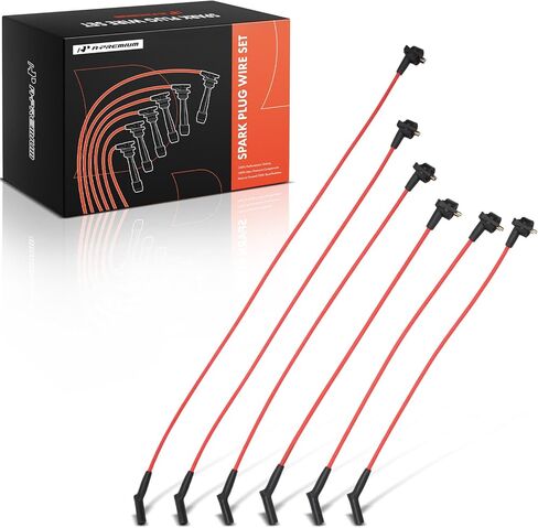 A-Premium 6 PCS Spark Plug Wires Compatible with Ford Explorer 1997-2000, Ranger 1997-2000, Aerostar 1997, 4.0L, Red in Saudi Arabia