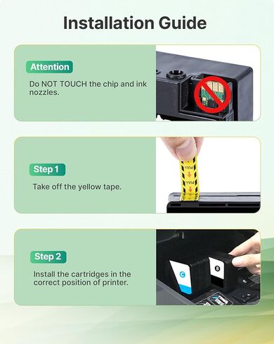 950XL 951XL Ink Cartridges Combo Pack Compatible for HP 950 951 Ink Cartridges Combo Pack for HP OfficeJet Pro 8600 8610 8630 8620 8615 8625 8100 276DW 251DW Printer(4 Pack Black Cyan Magenta Yellow) in Kuwait