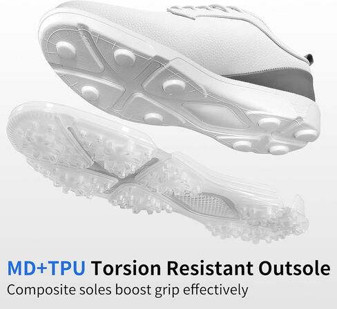Men's Waterproof Golf Shoes–Spikeless Non-Slip Athletic Golf Sneakers with High-Traction Sole, Lightweight Professional Outdoor Walking Shoes in Saudi Arabia