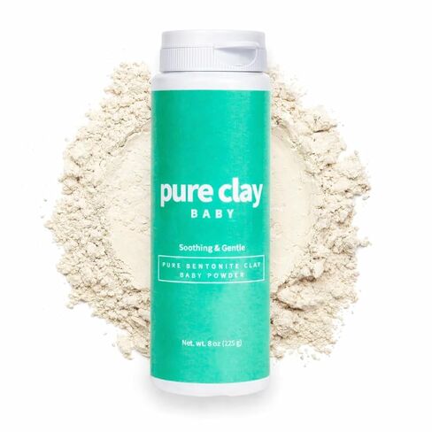 Bentonite Clay Baby Powder, Pure Calcium Bentonite Clay Food Grade Baby Powder for Sensitive Skin, Travel Size Baby Powder, Gentle Baby Skin Care in Kuwait