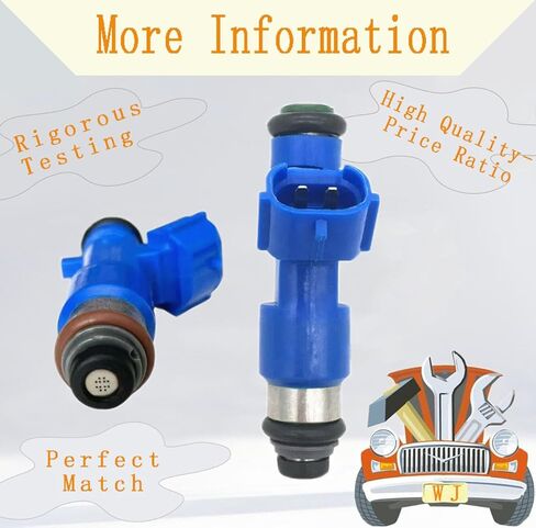 Pack of 6PCS Fuel Injectors 16600-JF00A 14002-AN001 16600-38B0A For Nissan 2009-2019 GT-R 350Z 370Z For Infiniti G35 G37 in Kuwait