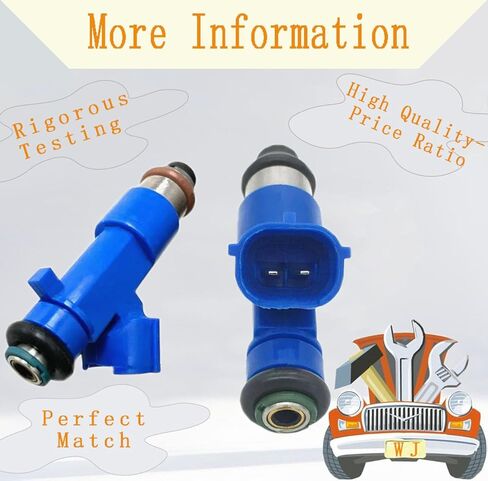 Pack of 6PCS Fuel Injectors 16600-JF00A 14002-AN001 16600-38B0A For Nissan 2009-2019 GT-R 350Z 370Z For Infiniti G35 G37 in Kuwait