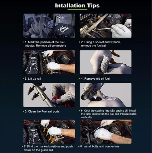 Pack of 6PCS Fuel Injectors 16600-JF00A 14002-AN001 16600-38B0A For Nissan 2009-2019 GT-R 350Z 370Z For Infiniti G35 G37 in Kuwait