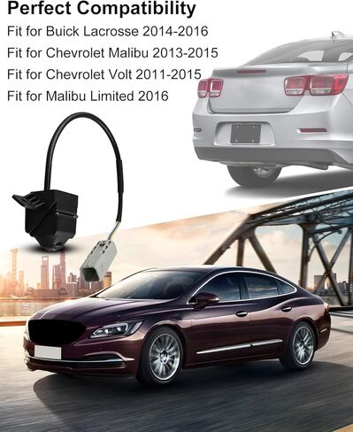 كاميرا احتياطية للرؤية الخلفية مناسبة لسيارة Buick Lacrosse 2014-2016 شيفروليه ماليبو 2013-2015 فولت 2011-2015 ماليبو المحدودة 2016، استبدال كاميرا مساعدة بارك 20860481 22923842 22883286 in Kuwait